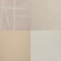 Image showing Set of beige leather samples