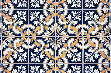 Image showing Old ceramic tiles