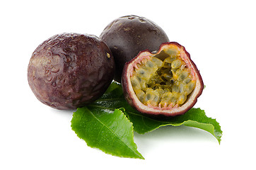 Image showing Fresh passion fruit