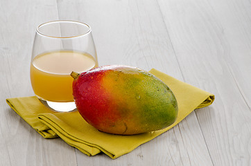 Image showing Fresh mango juice