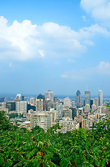 Image showing View over Montreal downtown