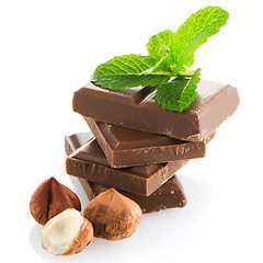 Image showing Chocolate parts