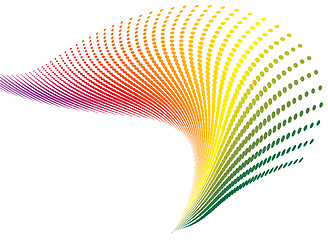 Image showing spiral rainbow