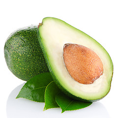 Image showing Avocados on white 