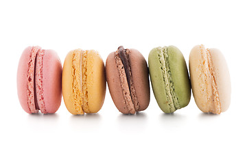 Image showing Colorful French Macarons