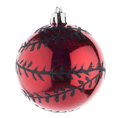 Image showing Red Christmas bauble