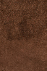 Image showing Brown leather texture closeup