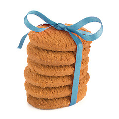 Image showing Festive wrapped biscuits