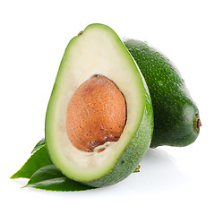 Image showing Avocados on white 