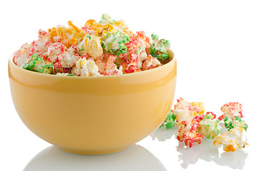 Image showing Bowl of popcorn