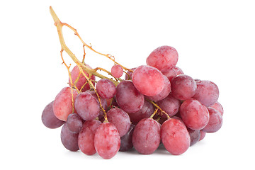 Image showing Bunch of red grapes