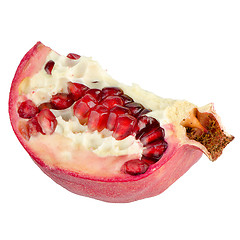 Image showing Half pomegranate fruit