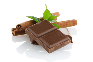 Image showing Chocolate parts