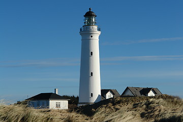 Image showing Lighthouse, blue sky