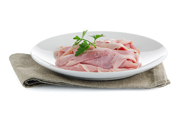 Image showing Ham slices