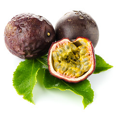 Image showing Fresh passion fruit