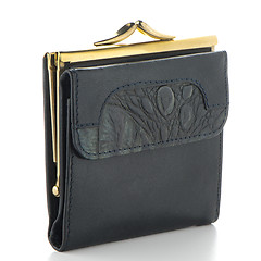 Image showing Black Leather Purse 