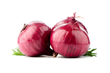 Image showing Red onions