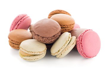 Image showing Colorful French Macarons