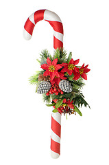 Image showing Christmas cane