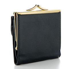 Image showing Black Leather Purse 