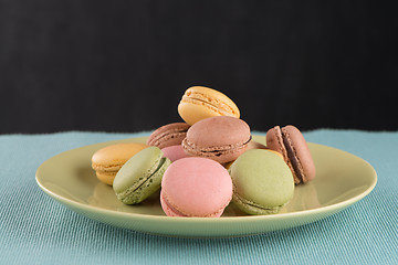 Image showing Colorful macaroons