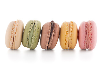 Image showing Colorful French Macarons