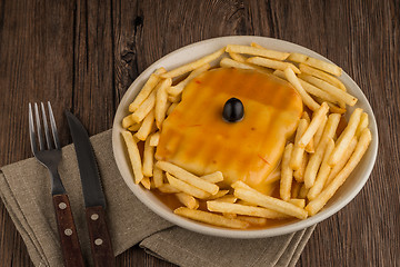 Image showing Francesinha on plate