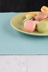 Image showing Colorful macaroons