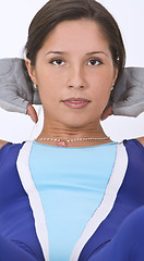 Image showing Aerobics girl portrait