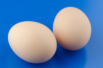 Image showing Two eggs