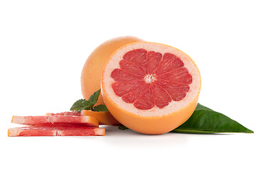 Image showing Ripe red grapefruit