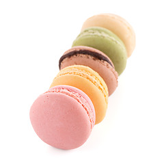 Image showing Colorful French Macarons