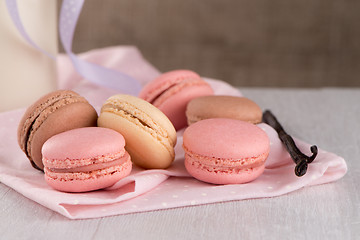 Image showing Macaroons closeup