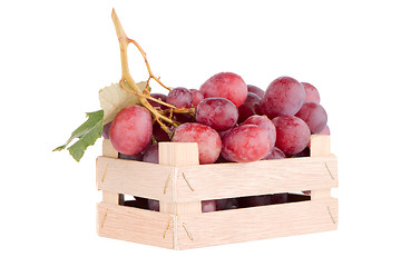 Image showing Bunch of red grapes