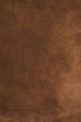 Image showing Brown leather texture closeup