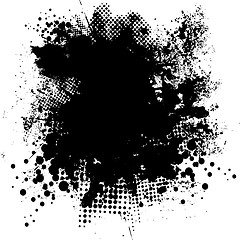 Image showing ink splat round