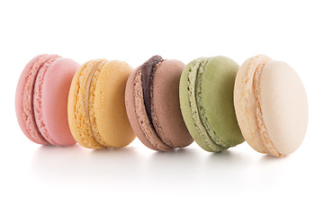 Image showing Colorful French Macarons