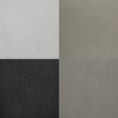 Image showing Set of grey leather samples