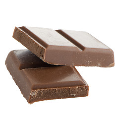 Image showing Closeup detail of chocolate parts
