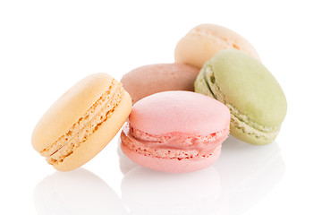 Image showing Colorful French Macarons