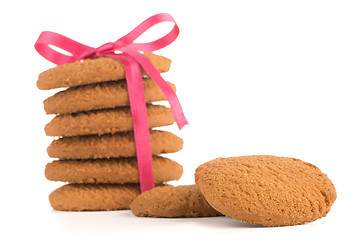 Image showing Festive wrapped biscuits