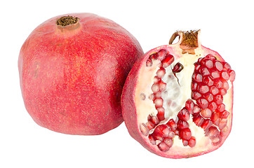 Image showing Ripe pomegranate fruit