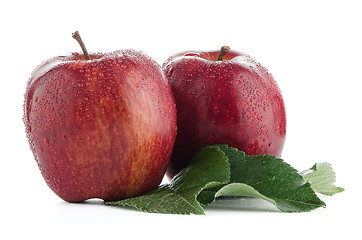 Image showing Ripe red apples