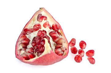 Image showing Ripe pomegranate fruit