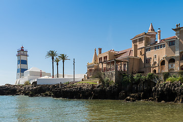 Image showing Santa Marta lighthouse and Municipal museum of Cascais