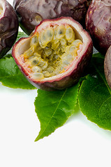 Image showing Fresh passion fruit