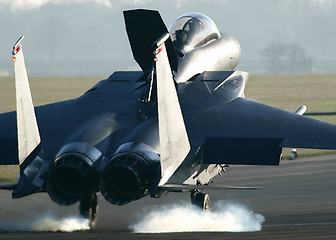 Image showing Fighter takeoff