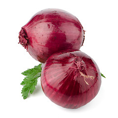 Image showing Red onions