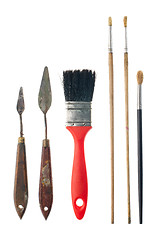 Image showing Paint brushes